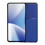Samsung A12 Gigapack Szilikon telefonvédő ütésállóság, csíkos, SÖTÉTKÉK