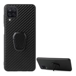 Samsung A12 Gigapack szilikon telefonvédő ütésállóság, karbon minta, FEKETE