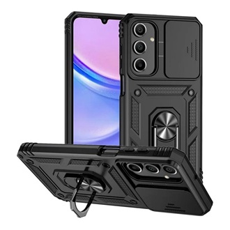 Samsung A16 4G Gigapack Defender szilikon telefonvédő ütésállóság, kameravédő, FEKETE