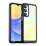 Samsung A16 4G Gigapack Szilikon telefonvédő ütésállóság, átlátszó hátlap, FEKETE