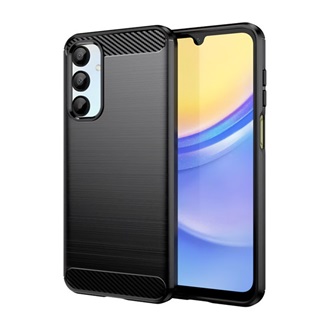 Samsung A16 4G Gigapack Szilikon telefonvédő ütésállóság, karbon minta, FEKETE