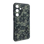 Samsung A17 4G / A17 5G GIGAPACK Szilikon telefonvédő ütésállóság, terep minta, SÖTÉTZÖLD