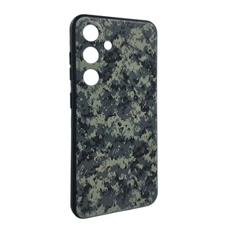 Samsung A17 4G / A17 5G GIGAPACK Szilikon telefonvédő ütésállóság, terep minta, SÖTÉTZÖLD