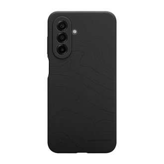 Samsung A17 4G / A17 5G TACTICAL BEAVER szilikon telefonvédő mikrofiber plüss belső, topográfiai minta, FEKETE