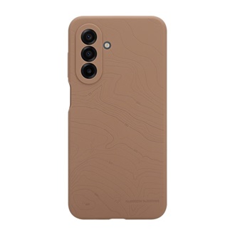 Samsung A17 4G / A17 5G TACTICAL BEAVER szilikon telefonvédő mikrofiber plüss belső, topográfiai minta, SÖTÉTBARNA