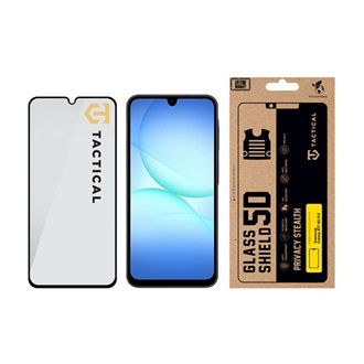 Samsung A17 4G / A17 5G TACTICAL GLASS SHIELD PRIVACY STEALTH 5D képernyővédő üveg 5D, betekintés védelem, FEKETE