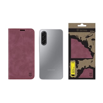 Samsung A17 4G / A17 5G TACTICAL XPROOF tok álló, bőr hatású FLIP, prémium, BORDÓ