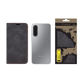 Samsung A17 4G / A17 5G TACTICAL XPROOF tok álló, bőr hatású FLIP, prémium, FEKETE