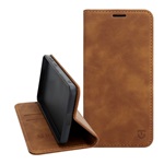 Samsung A17 4G / A17 5G TACTICAL XPROOF tok álló, bőr hatású FLIP, prémium, SÖTÉTBARNA