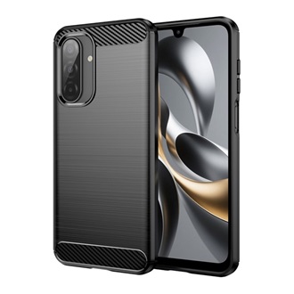 Samsung A17 5G GIGAPACK Szilikon telefonvédő ütésállóság, karbon minta, FEKETE