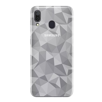 Samsung A20 Gigapack Szilikon telefonvédő 3D, gyémánt minta, ÁTLÁTSZÓ