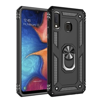 Samsung A20e GIGAPACK Defender szilikon telefonvédő ütésállóság, mágneses, FEKETE