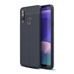 Samsung A20s Gigapack szilikon telefonvédő ütésállóság, varrás minta, SÖTÉTKÉK