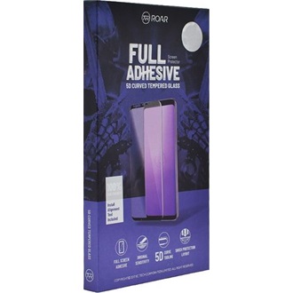 Samsung A21 ROAR képernyővédő üveg 5D, 9H, FEKETE