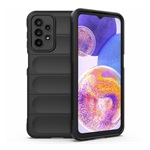 Samsung A23 5G Gigapack szilikon telefonvédő ütésállóság, 3D, FEKETE