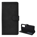 Samsung A23 5G Gigapack tok álló, bőr hatású FLIP, prémium, FEKETE