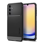 Samsung A25 5G SPIGEN RUGGED ARMOR szilikon telefonvédő ütésállóság, karbon minta, FEKETE