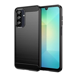 Samsung A26 5G GIGAPACK Szilikon telefonvédő ütésállóság, karbon minta, FEKETE