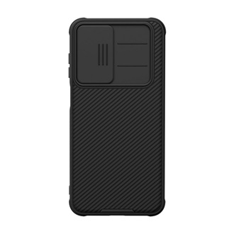 Samsung A26 5G NILLKIN CAMSHIELD PRO szilikon telefonvédő ütésállóság, csíkos, FEKETE