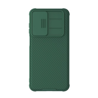 Samsung A26 5G NILLKIN CAMSHIELD PRO szilikon telefonvédő ütésállóság, csíkos, SÖTÉTZÖLD