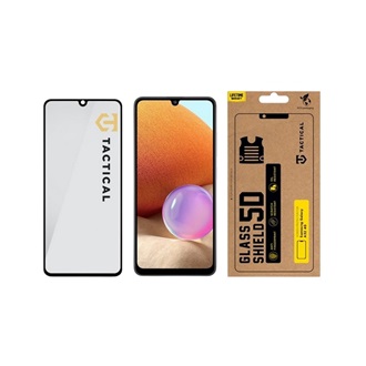 Samsung A32 4G TACTICAL GLASS SHIELD 5D képernyővédő üveg 5D, 9H, FEKETE