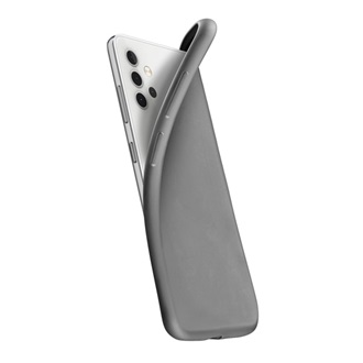 Samsung A32 5G CELLULARLINE CHROMA szilikon telefonvédő matt, mikrofiber plüss belső, FEKETE