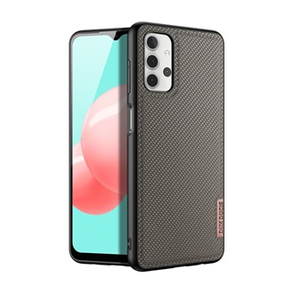 Samsung A32 5G DUX DUCIS FINO szilikon telefonvédő műanyag belső, rombusz, BARNA