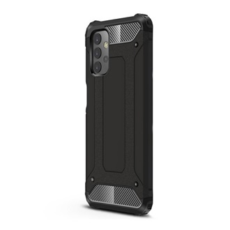 Samsung A32 5G GIGAPACK Defender szilikon telefonvédő ütésállóság, fémhatás, FEKETE