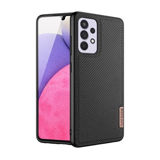 Samsung A33 5G DUX DUCIS FINO szilikon telefonvédő műanyag belső, rombusz, FEKETE