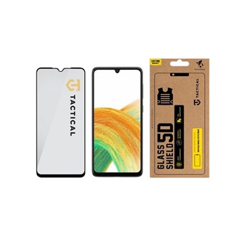 Samsung A33 5G TACTICAL GLASS SHIELD 5D képernyővédő üveg 5D, 9H, FEKETE