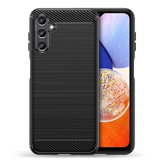 Samsung A34 5G Gigapack szilikon telefonvédő ütésállóság, karbon minta, FEKETE