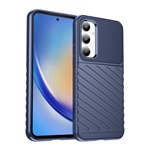 Samsung A35 5G Gigapack Szilikon telefonvédő ütésállóság, dombor minta, SÖTÉTKÉK