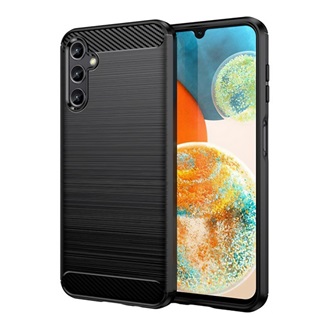 Samsung A35 5G Gigapack Szilikon telefonvédő ütésállóság, karbon minta, FEKETE
