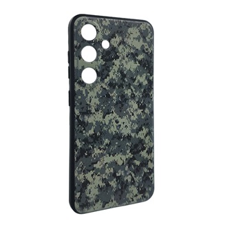 Samsung A36 5G GIGAPACK Szilikon telefonvédő ütésállóság, terep minta, SÖTÉTZÖLD