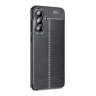 Samsung A36 5G GIGAPACK Szilikon telefonvédő ütésállóság, varrás minta, FEKETE