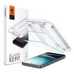 Samsung A36 5G SPIGEN EZ FIT HD képernyővédő üveg 2db 2.5D, 9H + segédkeret, ÁTLÁTSZÓ