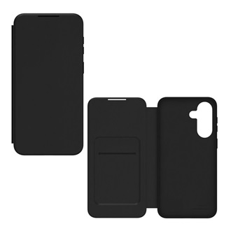Samsung A37 5G Designed for SAMSUNG tok álló FLIP, kártyazseb, FEKETE
