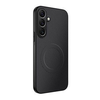 Samsung A37 5G GIGAPACK Szilikon telefonvédő műanyag hátlap, mágneses, FEKETE