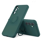 Samsung A37 5G GIGAPACK Szilikon telefonvédő tartógyűrű, kameravédő, SÖTÉTZÖLD