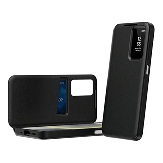 Samsung A37 5G GIGAPACK Tok álló aktív FLIP, Smart View Cover, FEKETE