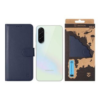 Samsung A37 5G TACTICAL FIELD NOTES tok álló, bőr hatású FLIP, prémium, SÖTÉTKÉK