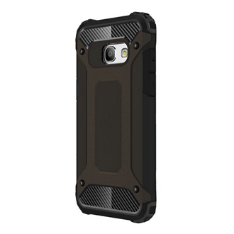 Samsung A3 (2017) Gigapack Defender szilikon telefonvédő ütésállóság, fémhatás, FEKETE