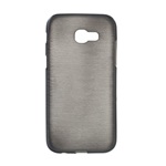 Samsung A3 (2017) Gigapack Szilikon telefonvédő szálcsiszolt minta FEKETE