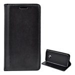 Samsung A3 (2017) Gigapack Tok álló, bőr hatású FLIP, prémium, FEKETE