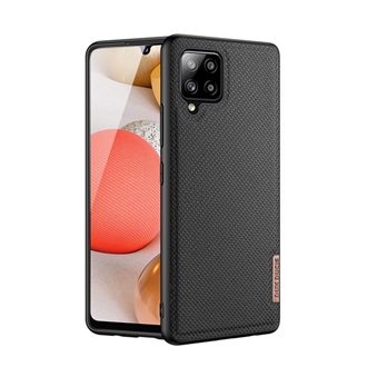 Samsung A42 5G DUX DUCIS FINO szilikon telefonvédő műanyag belső, rombusz, FEKETE