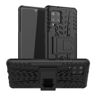 Samsung A42 5G Gigapack Defender szilikon telefonvédő ütésállóság, autógumi, FEKETE
