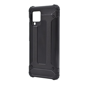 Samsung A42 5G Gigapack Defender szilikon telefonvédő ütésállóság, fémhatás, FEKETE