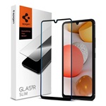 Samsung A42 5G SPIGEN FC képernyővédő üveg 2.5D, színkiemelés, FEKETE