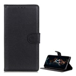 Samsung A50s Gigapack Tok álló, bőr hatású FLIP, prémium, FEKETE