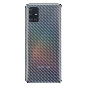 Samsung A51 IMAK hátlapvédő fólia karbon minta ÁTLÁTSZÓ